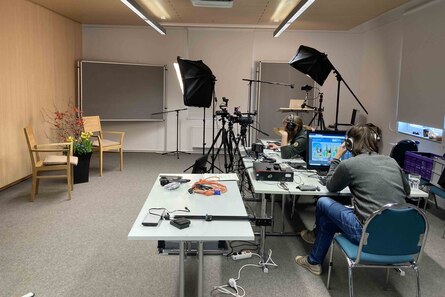 Aufnahmestudio für den Pillnitzer GaLaBau-Tag