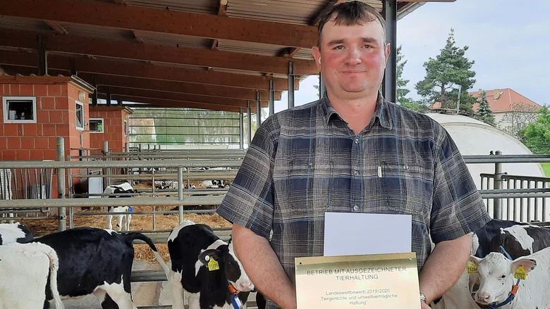Mitarbeiter des Landwirtschaftsbetrieb Robert Gierth