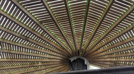 Innenansicht eines Biogasfermenters