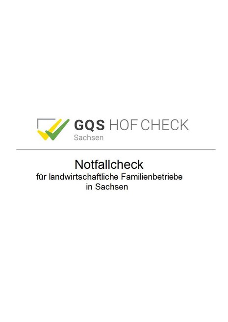 Titelbild GQS-SN Notfallcheck mit Logo